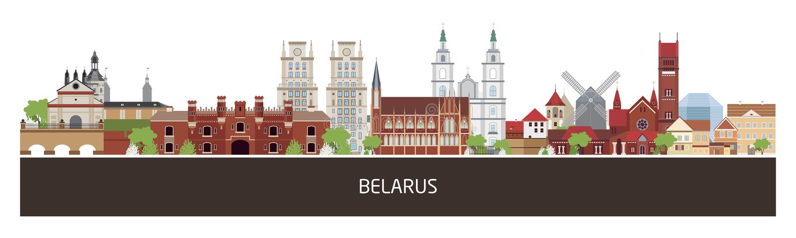 background-belarus-country-buildings-place-text-horizontal-orientation-banner-flyer-header-site-90351861